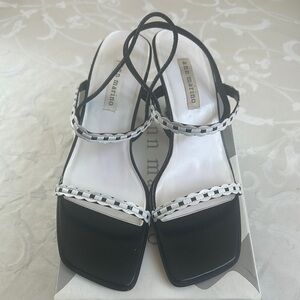 Ann Marino Black and White Women's Sandals